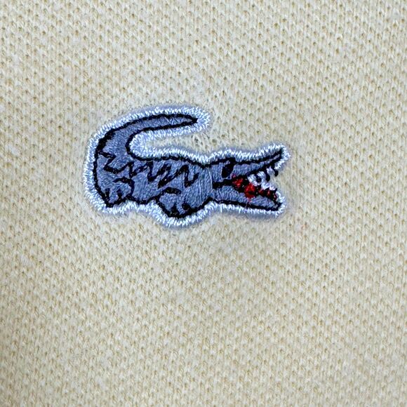Lacoste Mens Polo Shirt XL 6 Yellow Short Sleeve Cotton Devanlay Preppy Casual - Picture 4 of 10